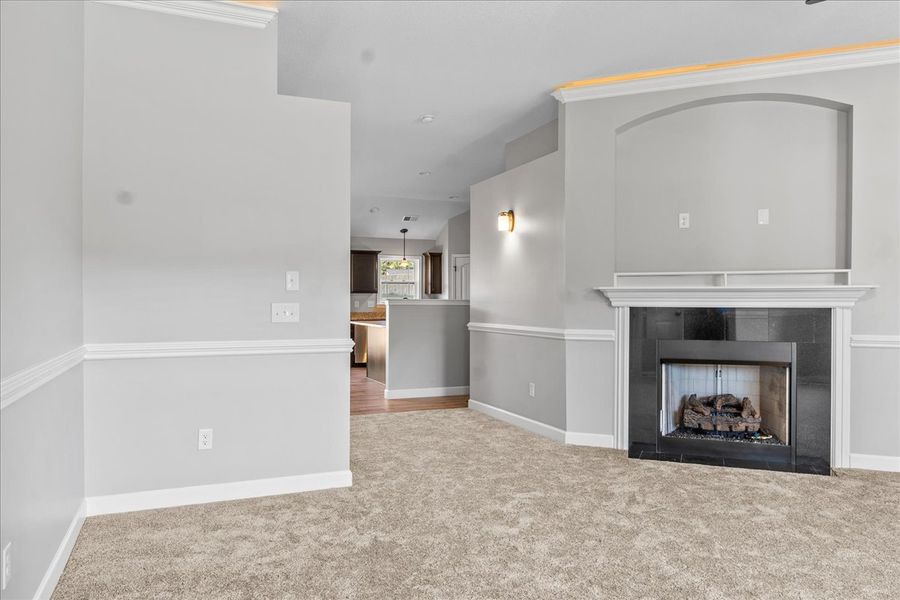 Representative unfurnished interior of a home built from the Whitney by Enchanted Homes in Lonesome Dove, San Antonio (Image 33).