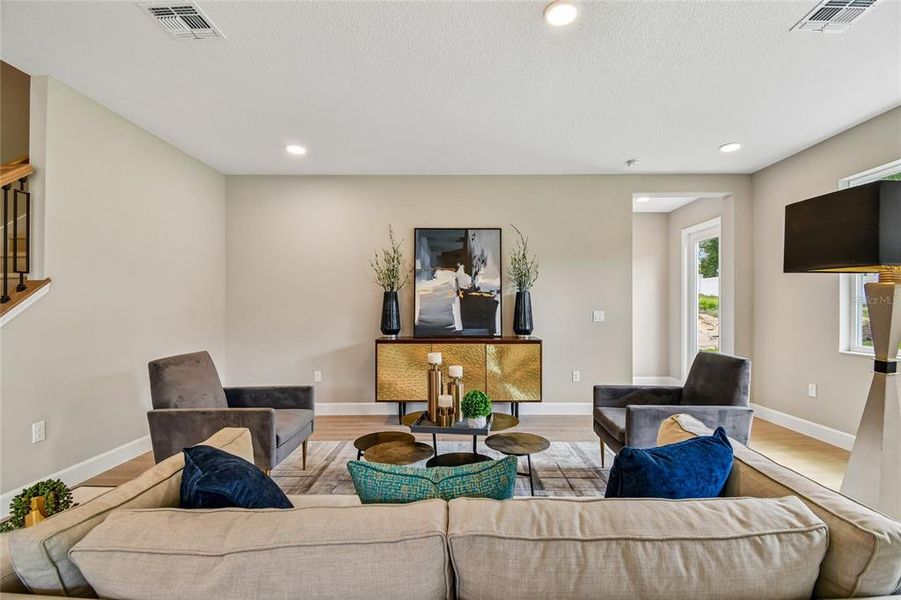 Furnished interior view inside a new home in Wolf Lake Ranch, Apopka (Image 34). Furnished interior view inside a new home in Wolf Lake Ranch, Apopka (Image 34).