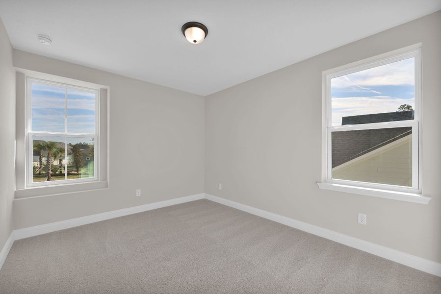 Representative unfurnished interior of a home built from the Palmetto by Riverside Homes in Mariposa at EverRange, Jacksonville (Image 53).