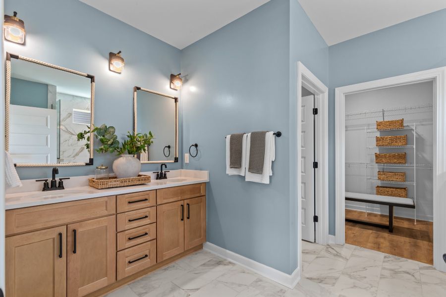 Representative furnished interior of a home built from the The Surfrider by Chesapeake Homes in Coastal Club of the Carolinas, Calabash (Image 49).