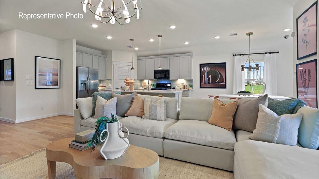 Furnished interior view inside a new home in Patriot Estates, Venus (Image 7).