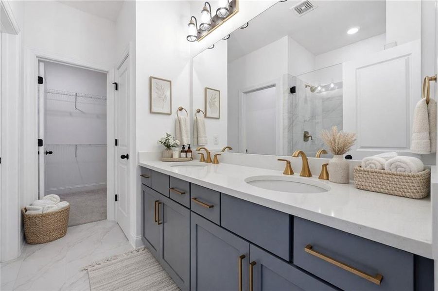 Furnished interior view inside a new home in , Atlanta (Image 6). Furnished interior view inside a new home in , Atlanta (Image 6).