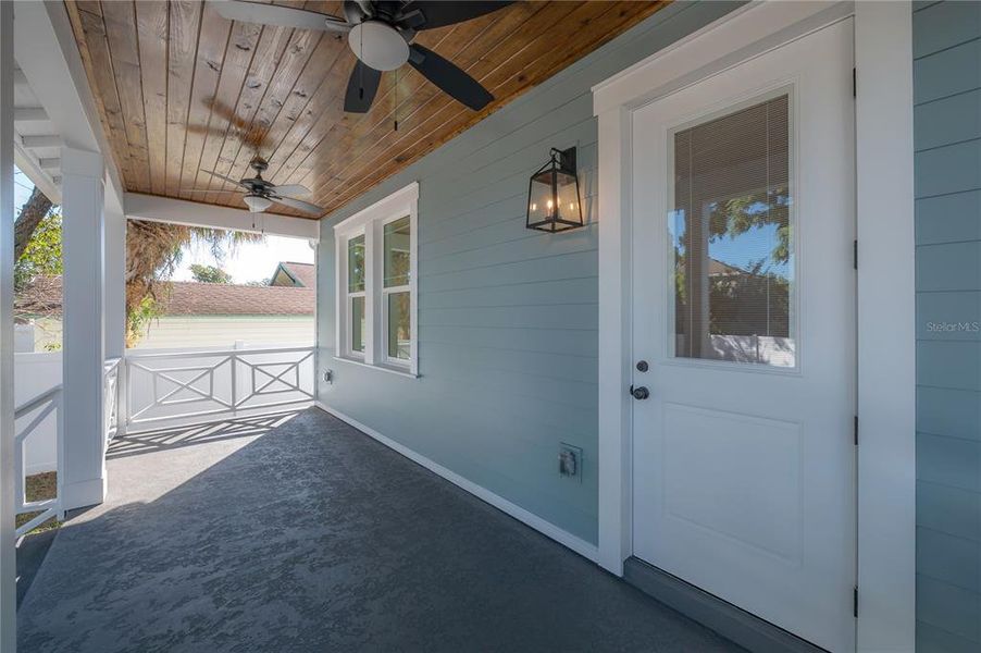 Exterior details and patio area of a home in , Tampa (Image 3). Exterior details and patio area of a home in , Tampa (Image 3).
