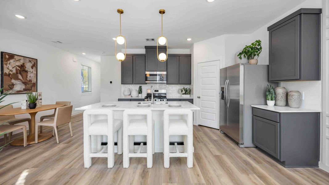 Furnished interior view inside a new home in Mansfield Park, Houston (Image 5).