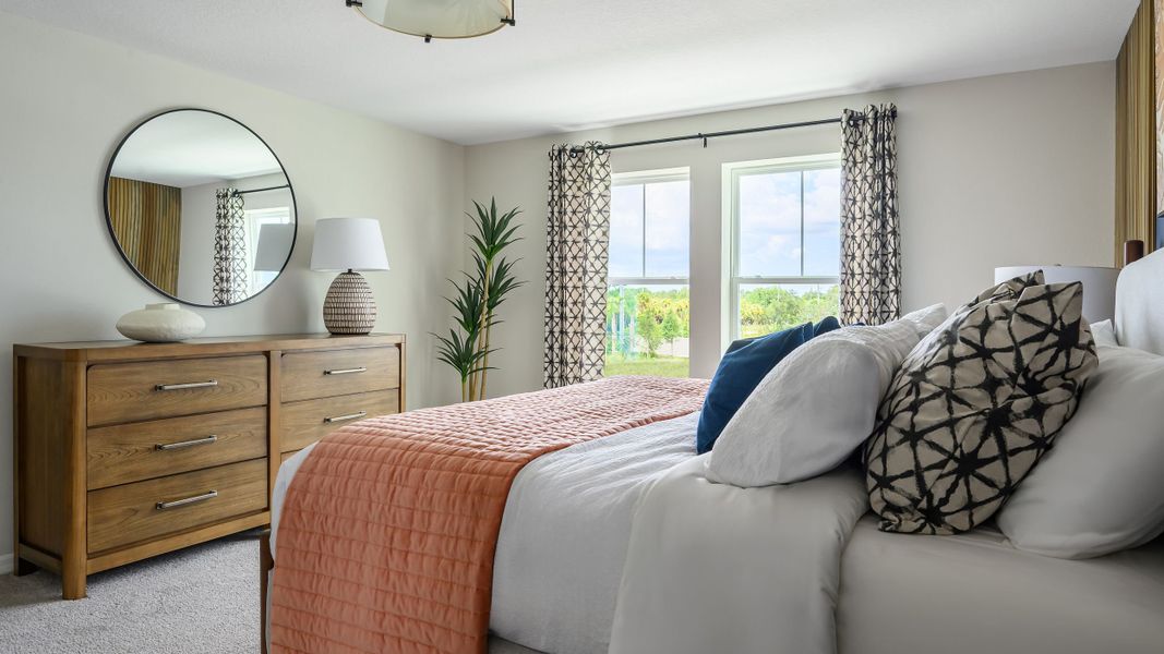 Representative furnished interior of a home built from the Indigo by Casa Fresca Homes in Crosswinds, Haines City (Image 13).