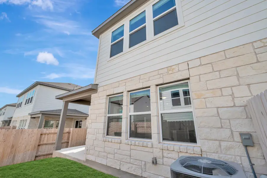 Exterior details and patio area of a home in Park Central, Georgetown (Image 26). Exterior details and patio area of a home in Park Central, Georgetown (Image 26).