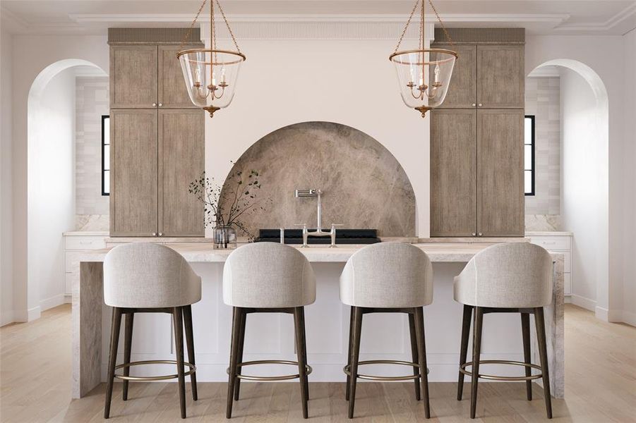 Furnished interior view inside a new home in , Dallas (Image 5).