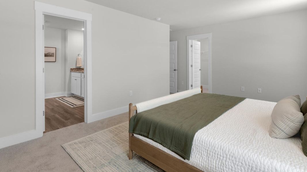 Furnished interior view inside a new home in Surfside Landing, Hubert (Image 33).