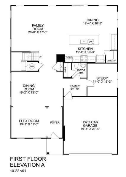 2D floor plan layout for the York by Ryan Homes in Allen Park Single Family, Raleigh, NC (Image 1). 2D floor plan layout for the York by Ryan Homes in Allen Park Single Family, Raleigh, NC (Image 1).