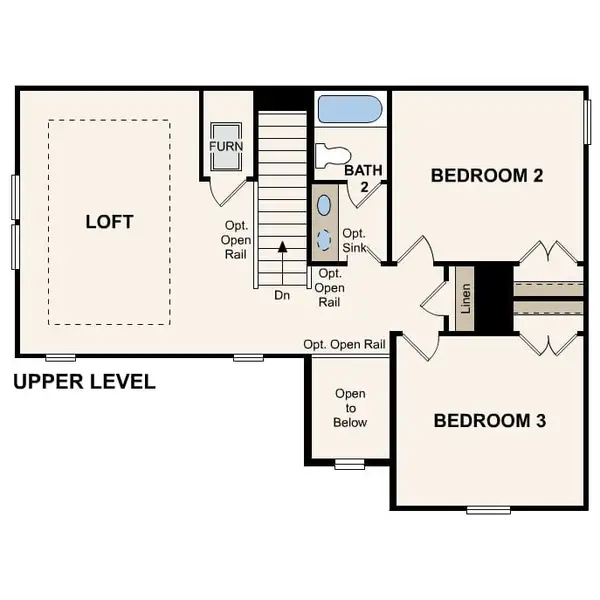 2D floor plan layout for the Lassen by Century Communities in Valor Park, Bay City, TX (Image 4).