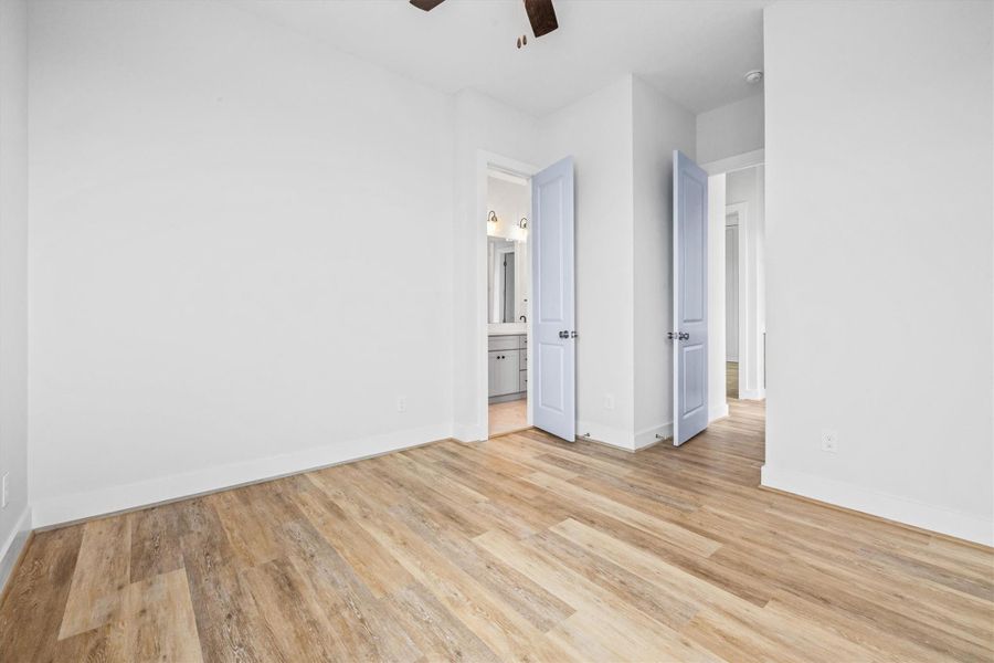 The second bedroom has access to it to the Jack & Jill bath.