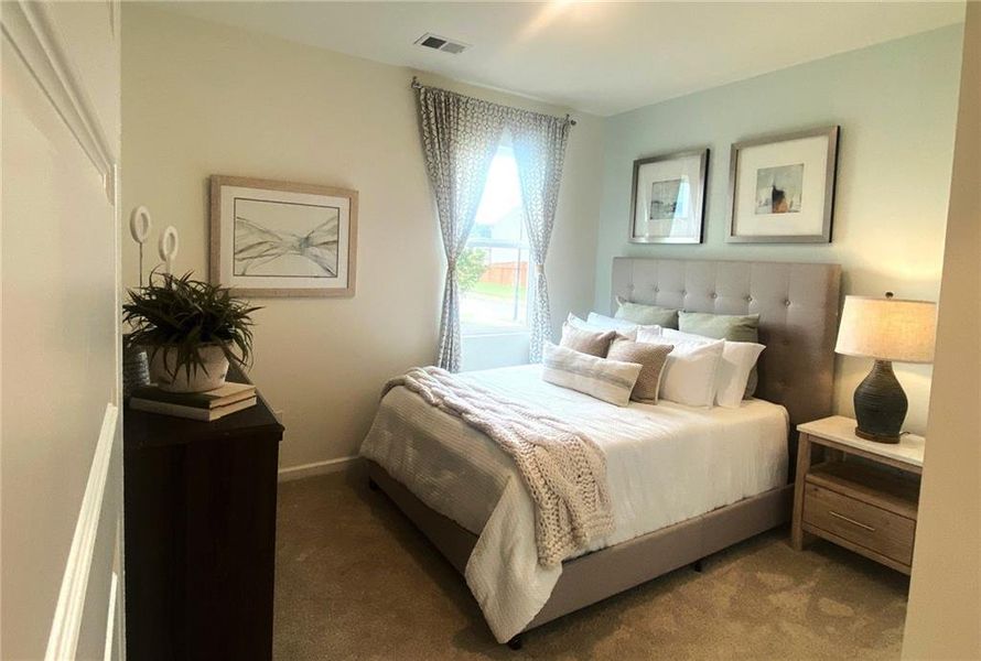 Furnished interior view inside a new home in Preserve at Dove Creek, Statham (Image 9).