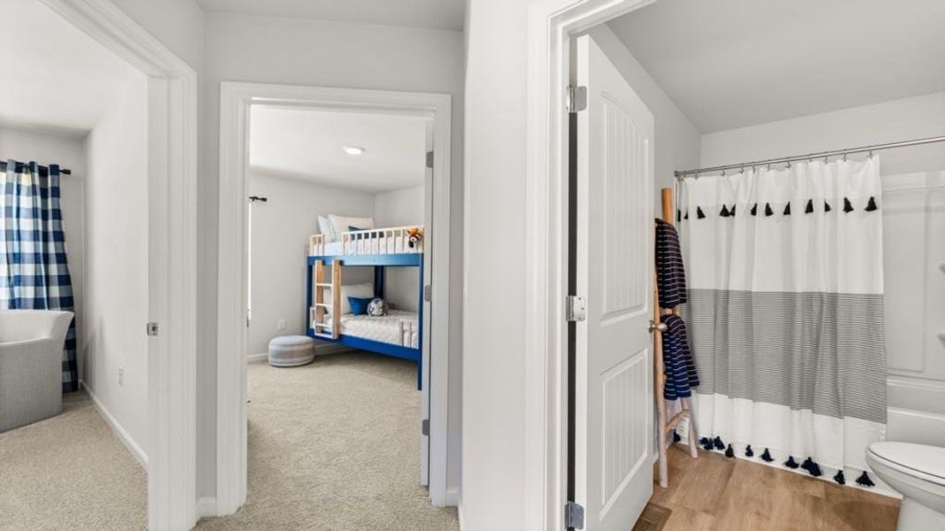 Furnished interior view inside a new home in Waypoint, Flowery Branch (Image 34).