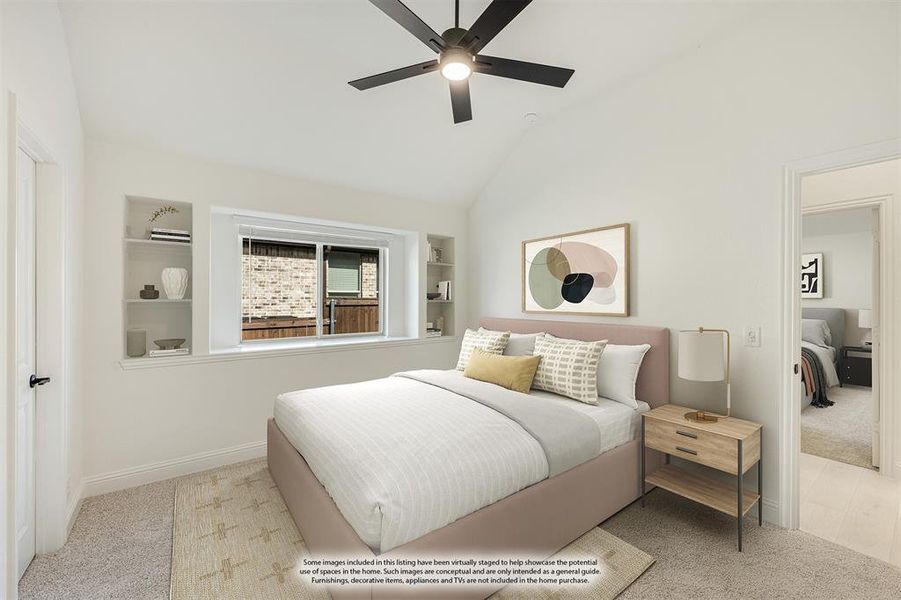 Furnished interior view inside a new home in Silo Mills Classic 70, Joshua (Image 10). Furnished interior view inside a new home in Silo Mills Classic 70, Joshua (Image 10).