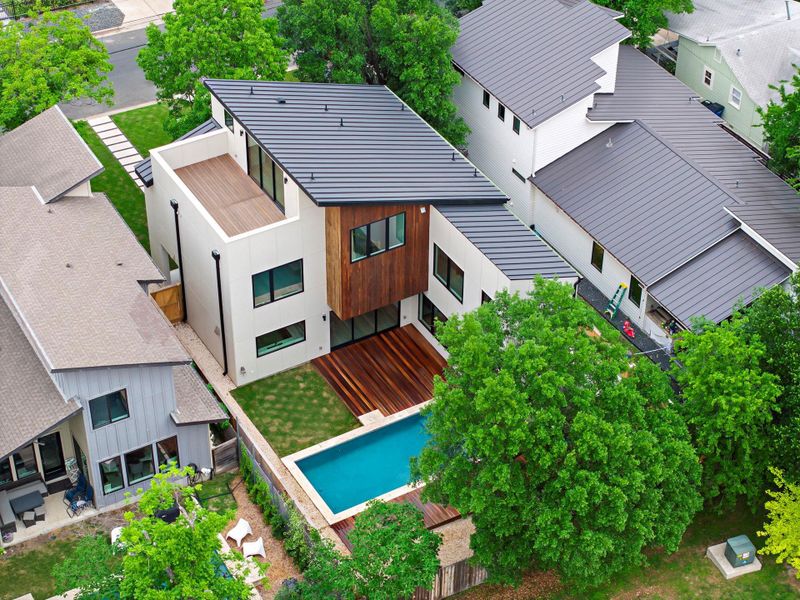 Front exterior of a new home in , Austin, TX, highlighting curb appeal (Image 23).