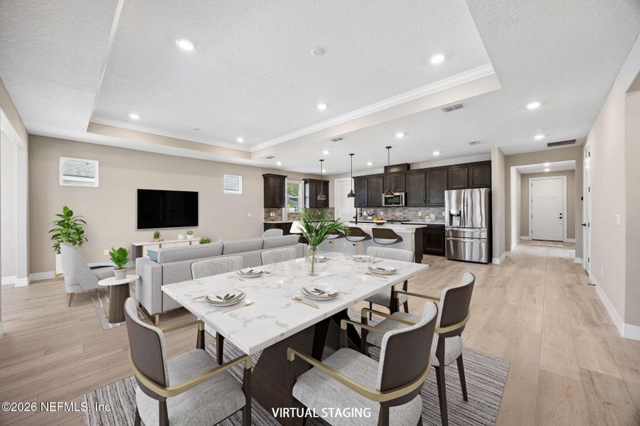 Furnished interior view inside a new home in , Yulee (Image 11).