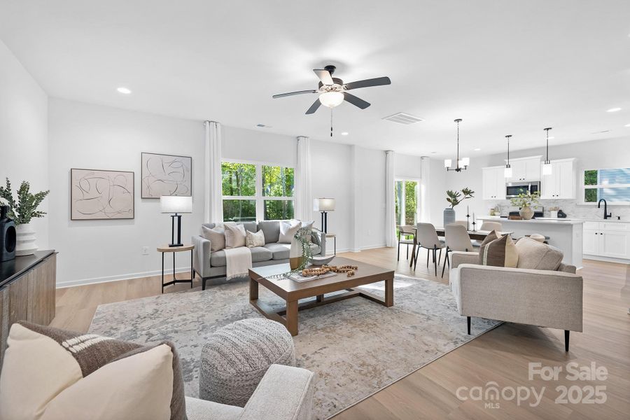 Furnished interior view inside a new home in , Huntersville (Image 4). Furnished interior view inside a new home in , Huntersville (Image 4).