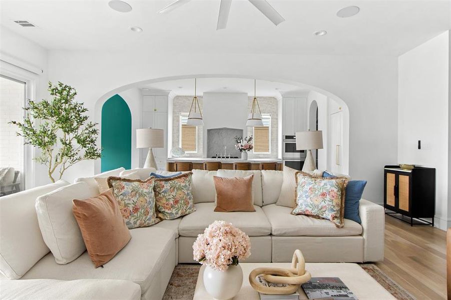Furnished interior view inside a new home in , Dallas (Image 13). Furnished interior view inside a new home in , Dallas (Image 13).