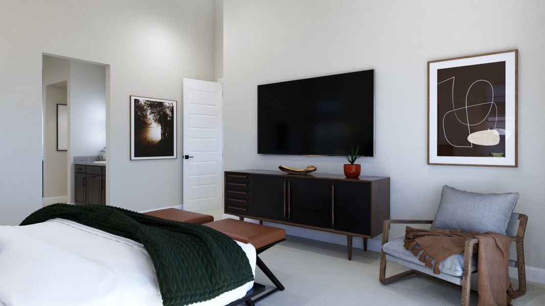 Representative furnished interior of a home built from the The Isleworth by Trumark Homes in RainDance, Windsor (Image 8).