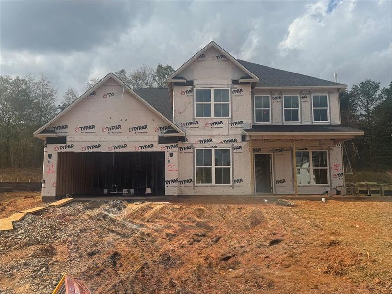 In-progress construction of a new home in Oakwood, Cumming, GA (Image 22).