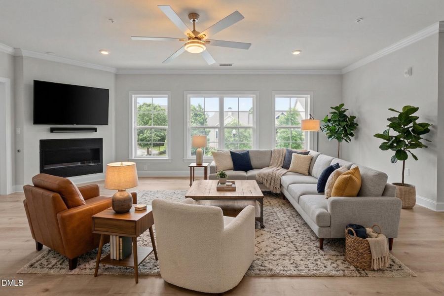 Virtually Staged Living Room