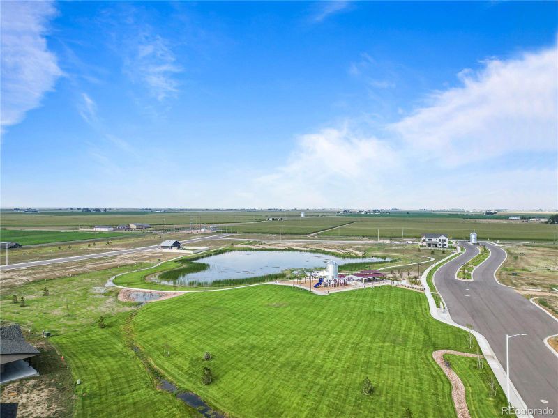 ariel view of neighborhood