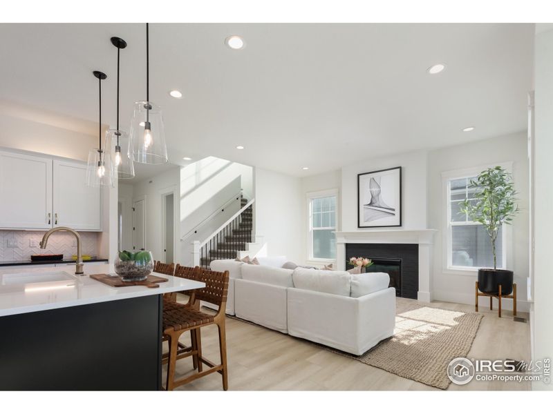 Furnished interior view inside a new home in Westerly, Erie (Image 5). Furnished interior view inside a new home in Westerly, Erie (Image 5).