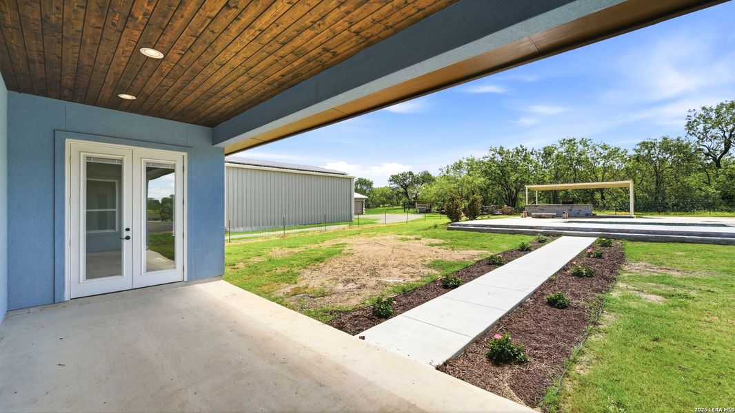 Exterior details and patio area of a home in , Adkins (Image 3).