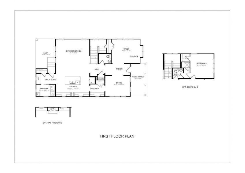 2D floor plan layout for the Atticas by Avencia Homes in Riverwalk, Rock Hill, SC (Image 2). 2D floor plan layout for the Atticas by Avencia Homes in Riverwalk, Rock Hill, SC (Image 2).