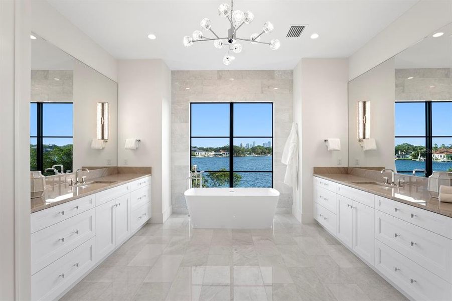 Furnished interior view inside a new home in , St. Petersburg (Image 41).