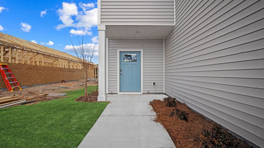Exterior details and patio area of a home in The Lakes at North Glynn, Brunswick (Image 2). Exterior details and patio area of a home in The Lakes at North Glynn, Brunswick (Image 2).