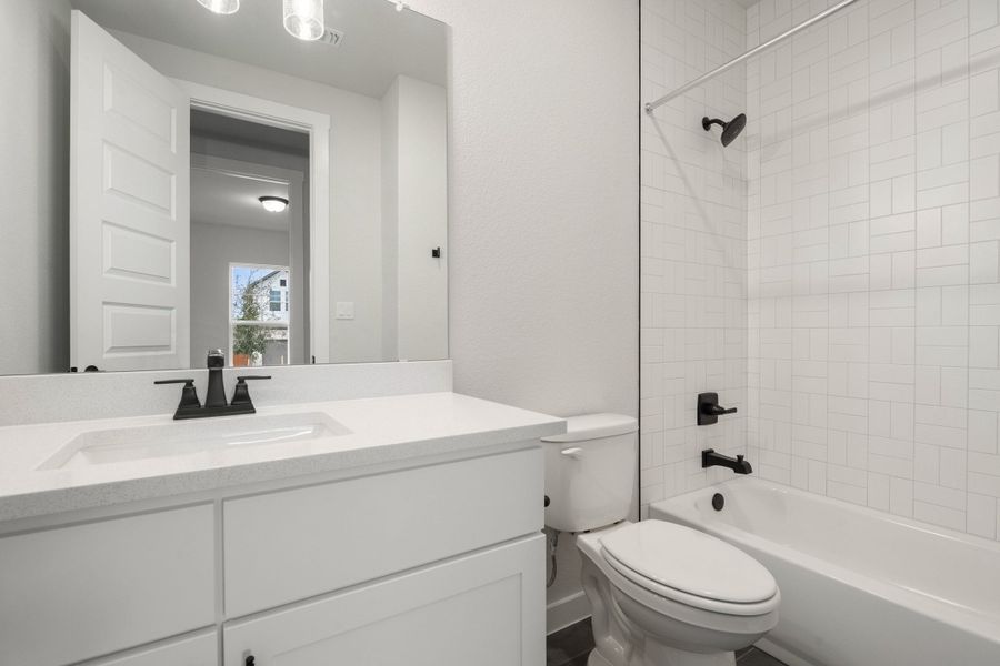 Furnished interior view inside a new home in Lariat, Liberty Hill (Image 18). Furnished interior view inside a new home in Lariat, Liberty Hill (Image 18).