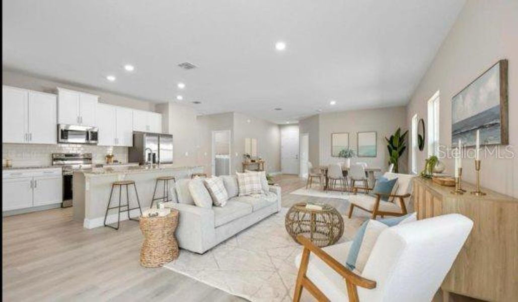 Furnished interior view inside a new home in , Sebring (Image 12). Furnished interior view inside a new home in , Sebring (Image 12).