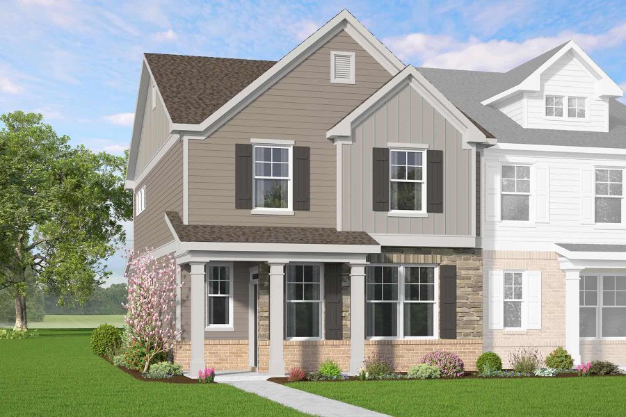 Representative exterior photo of a completed home built from the Scotsman by McKinley Homes in Kinsley, Wake Forest, NC (Image 5). Representative exterior photo of a completed home built from the Scotsman by McKinley Homes in Kinsley, Wake Forest, NC (Image 5).