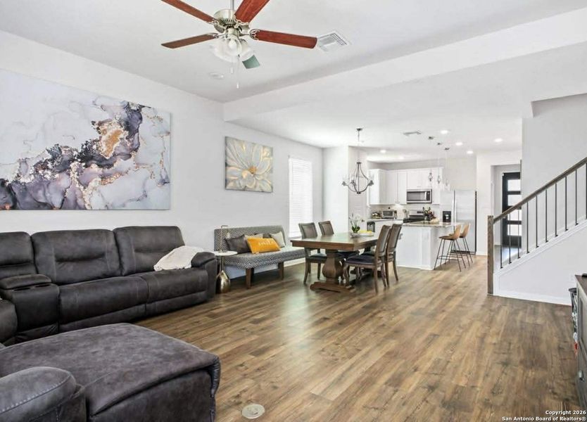 Furnished interior view inside a new home in Bricewood, San Antonio (Image 17).