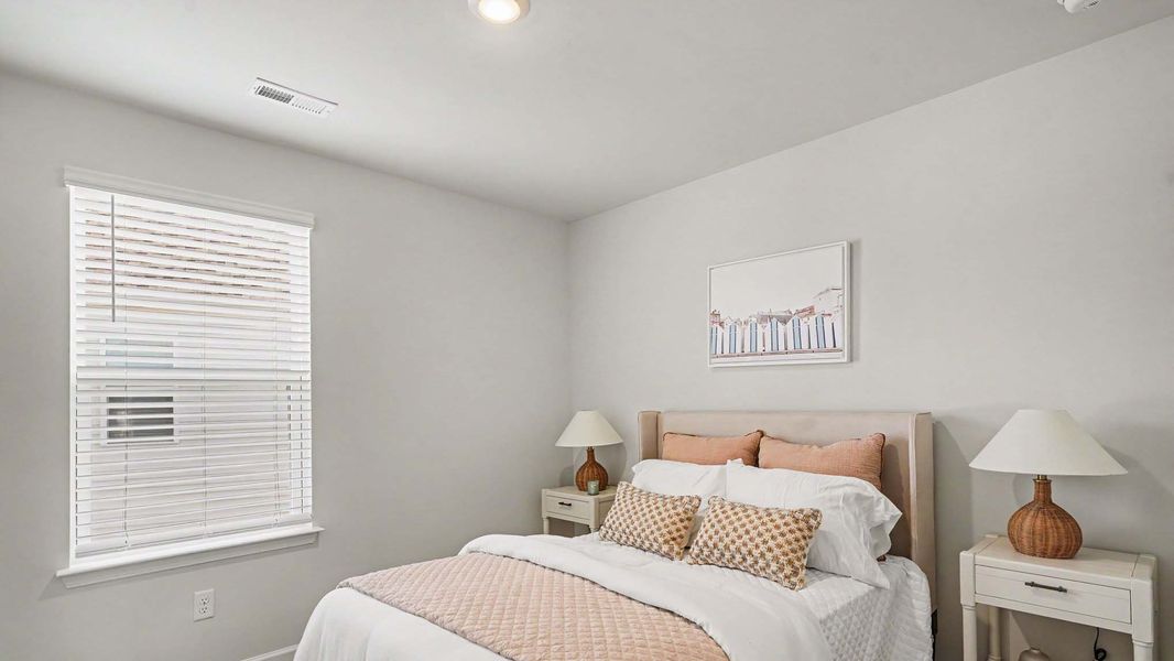 Furnished interior view inside a new home in Fox Run, Supply (Image 16). Furnished interior view inside a new home in Fox Run, Supply (Image 16).
