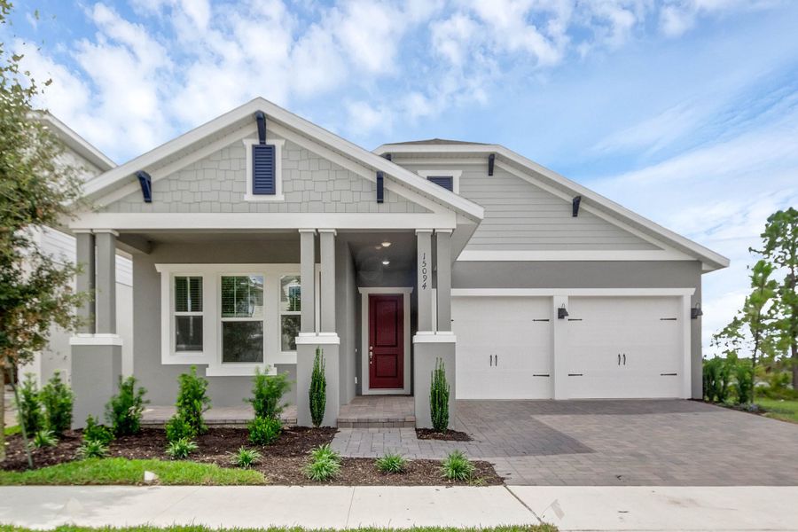 Representative exterior photo of a completed home built from the Hemingway by Rockwell Homes in Northlake at Ovation, Winter Garden, FL (Image 28). Representative exterior photo of a completed home built from the Hemingway by Rockwell Homes in Northlake at Ovation, Winter Garden, FL (Image 28).