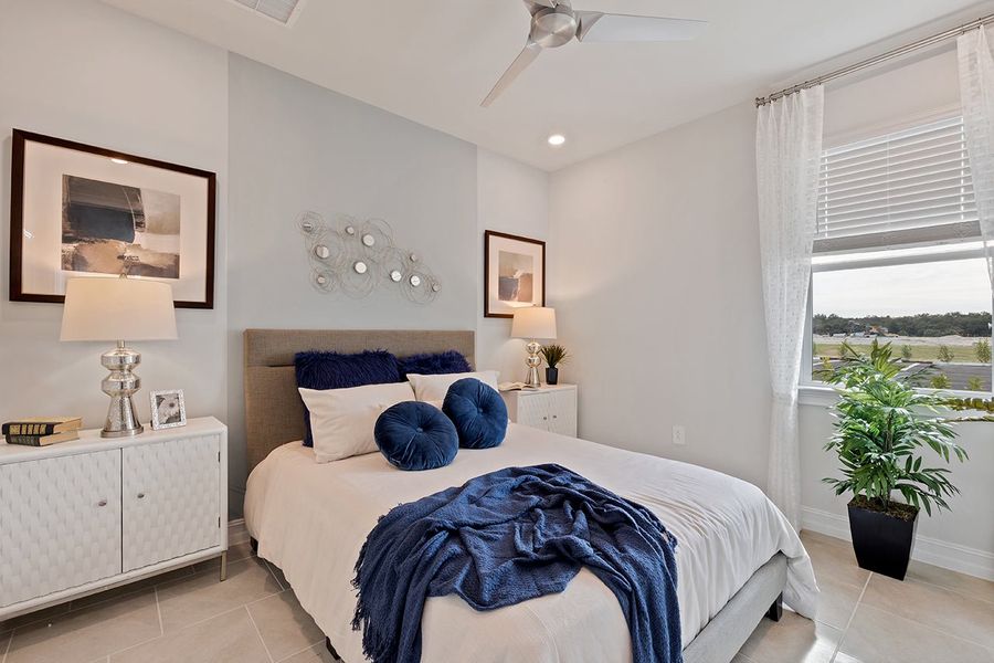 Representative furnished interior of a home built from the Delray by D.R. Horton in Coral Bay - Express & Tradition, North Fort Myers (Image 13).