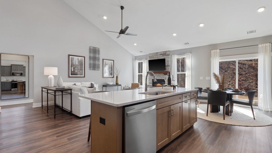 Furnished interior view inside a new home in The Reserve at Livingston Park, Easley (Image 9).