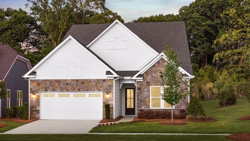 Representative exterior photo of a completed home built from the Madison by Kolter Homes in Cresswind Wesley Chapel, Monroe, NC (Image 2).
