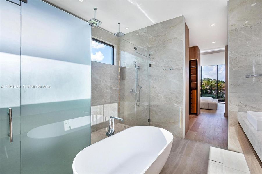 Furnished interior view inside a new home in , Miami (Image 11).