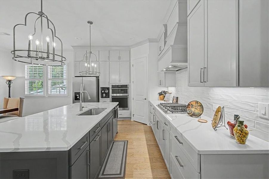 Furnished interior view inside a new home in Lakeside at River Green, Canton (Image 17).