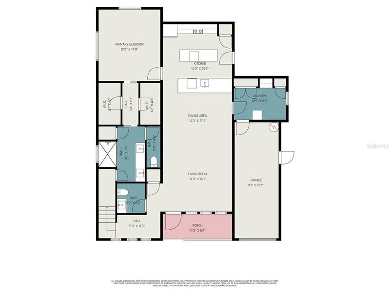 2D floor plan layout of this home in , Seffner, FL (Image 6).