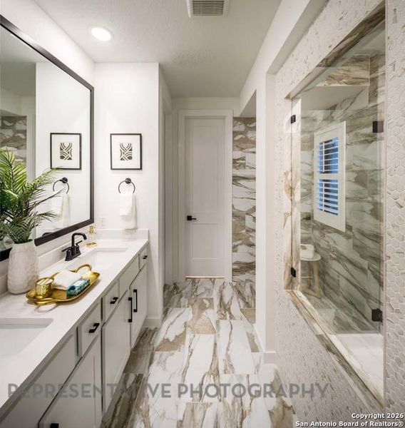 Furnished interior view inside a new home in Meyer Ranch, New Braunfels (Image 31).