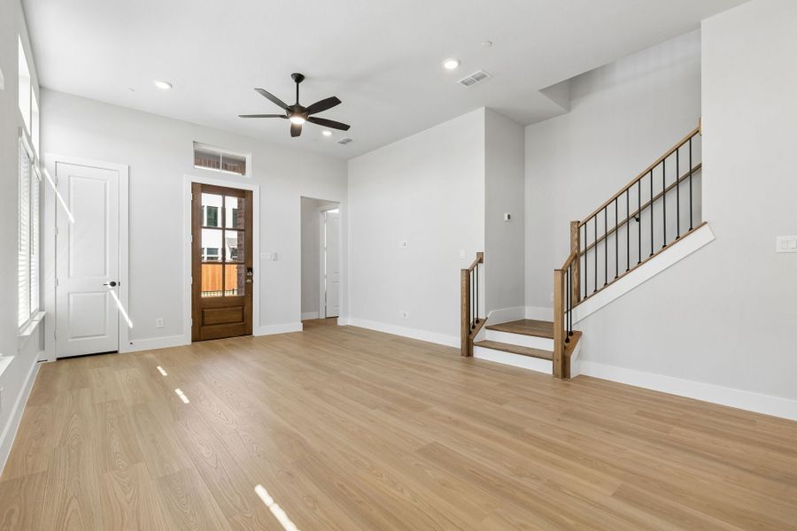 Spacious, unfurnished interior of a new home in Newman Village Townhomes, Frisco (Image 20).