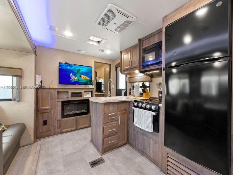 Furnished interior view inside a new home in , Key Largo (Image 30).