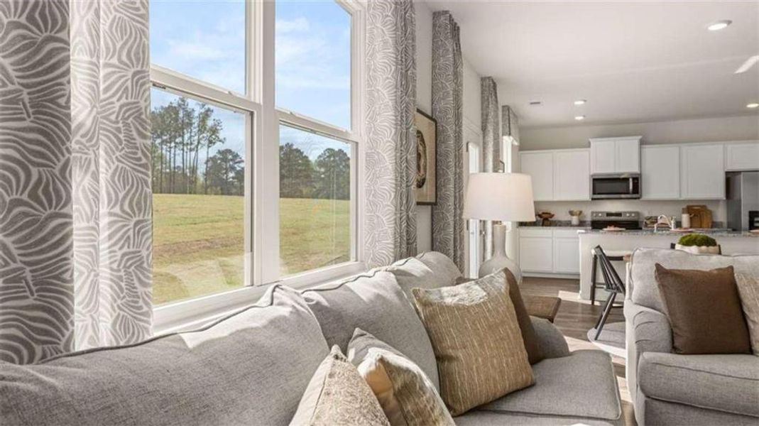 Furnished interior view inside a new home in Oakchase at Hampton, Hampton (Image 16).