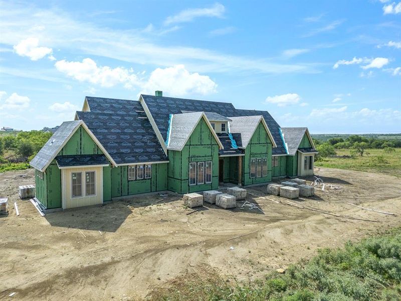 View of property in mid-construction