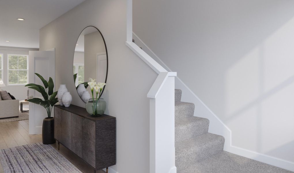 Furnished interior view inside a new home in Windward Village, Summerville (Image 7).
