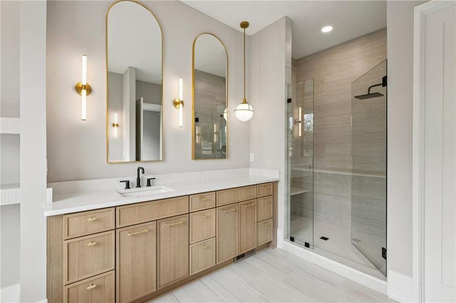 Furnished interior view inside a new home in , Atlanta (Image 6).